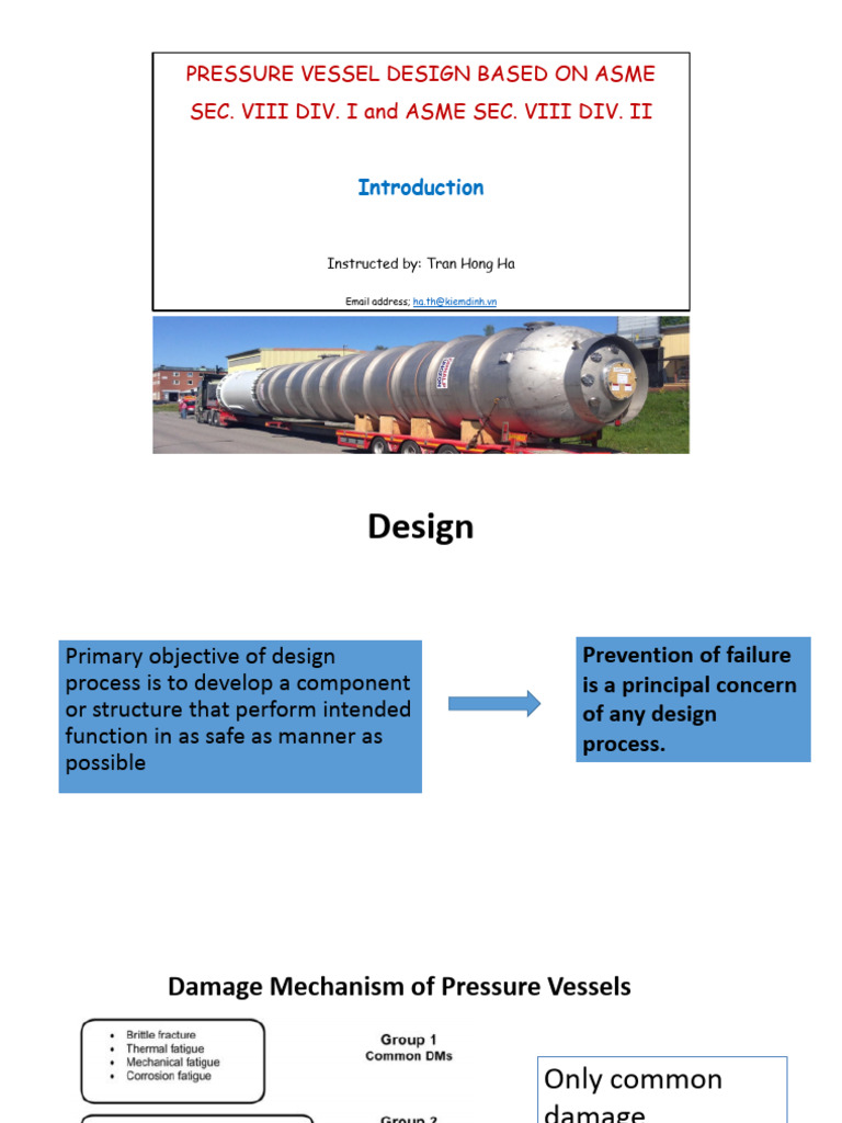 1-ASME VIII Training Part 1 | PDF | Deformation (Engineering) | Fracture