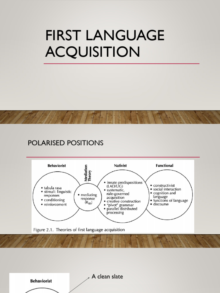 First Language Acquisition | PDF | Language Acquisition | Cognition