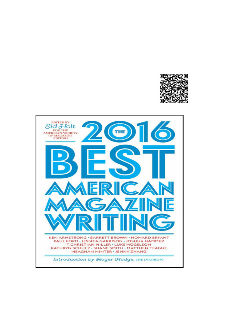 Best American Magazine Writing 2016 The | PDF | Virus | Hiv