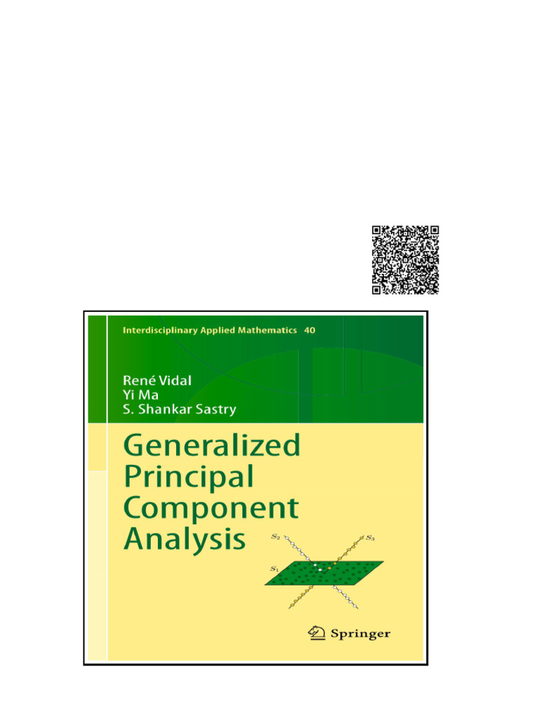 Generalized Principal Component Analysis (Interdisciplinary Applied ...