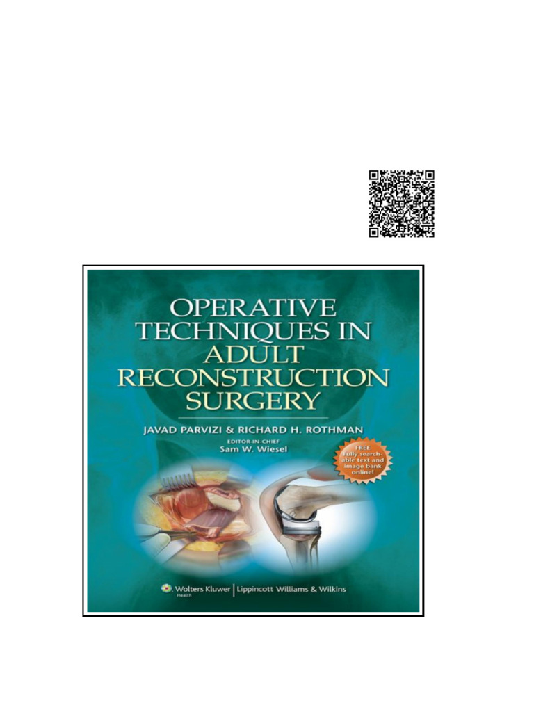 Operative Techniques in Adult Reconstruction Surgery | PDF | Finite ...