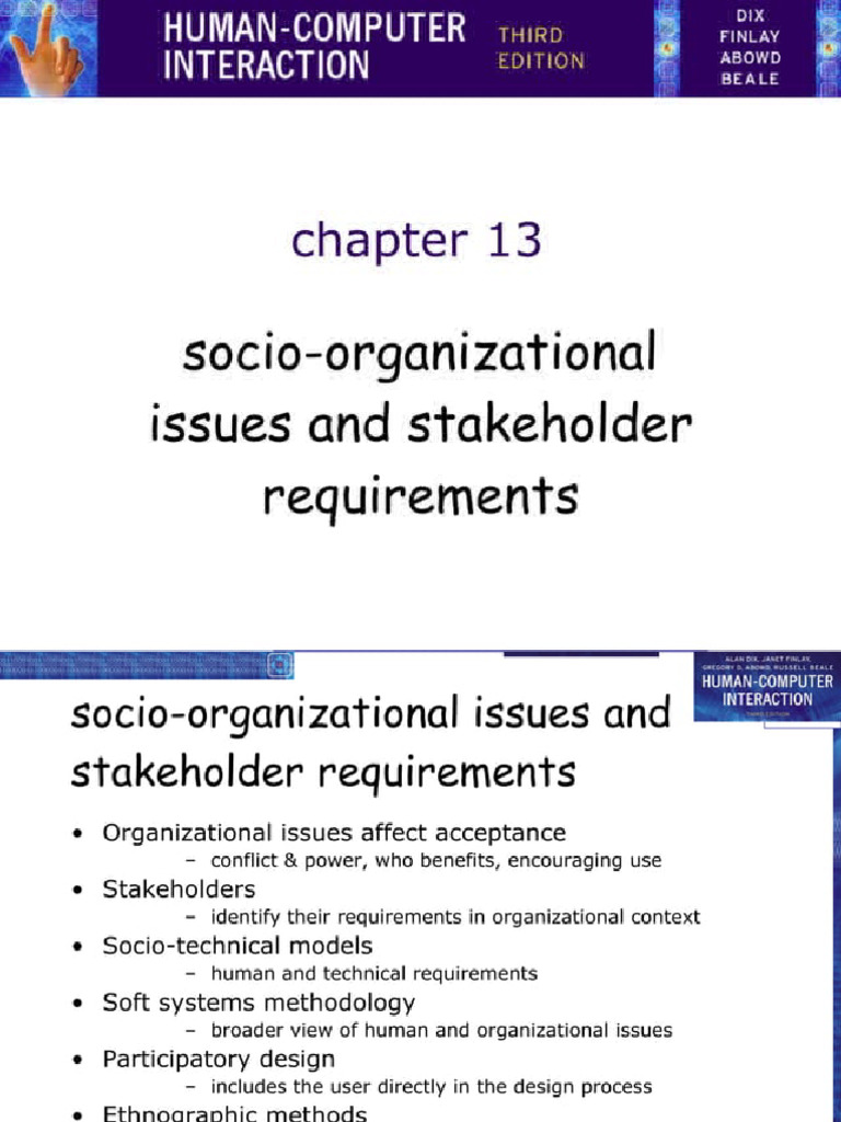 Socio Organziational Issues | PDF