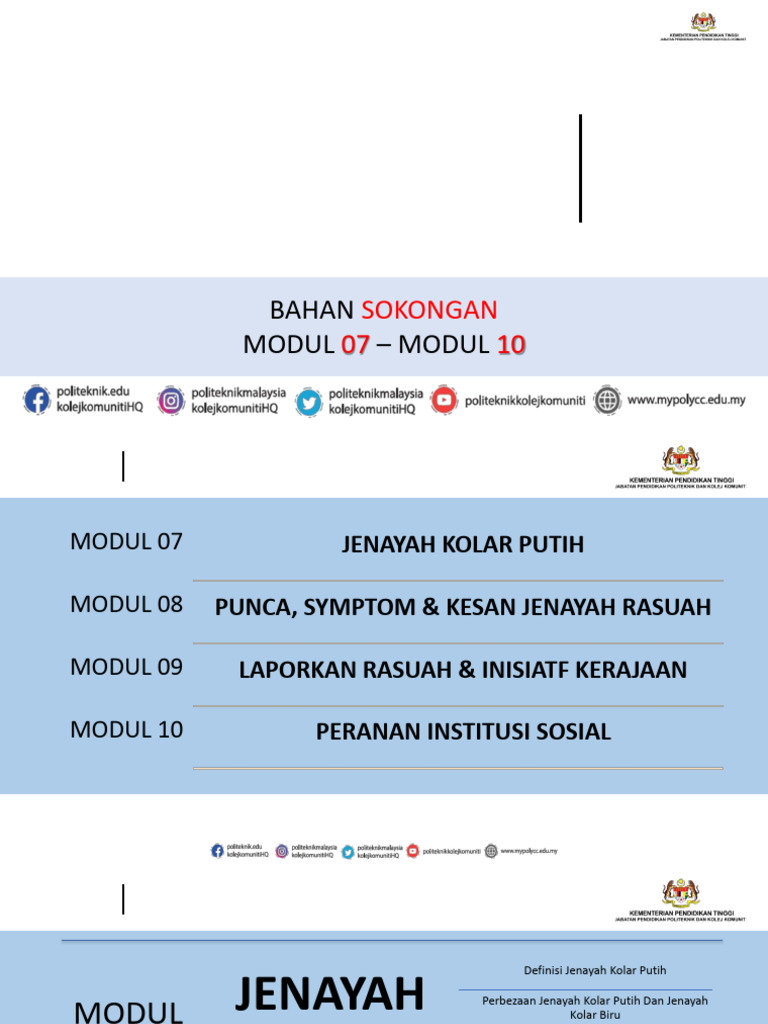Slaid Mpu Kiar Modul 7-10 | PDF