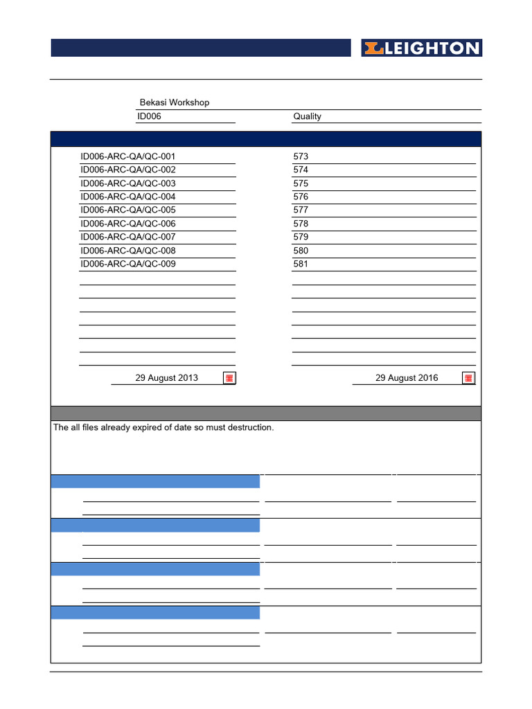 Approval To Destroy Records Box No 573 - 581 | PDF