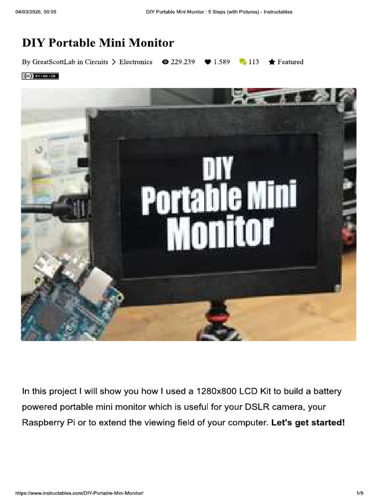 Portable Mini Monitor | PDF