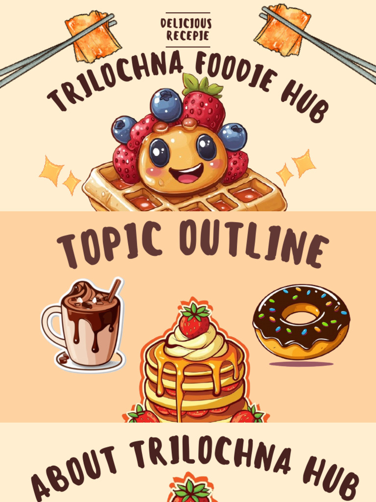 Orange Colorful Vibrant Illustration Animated Food Restaurant ...