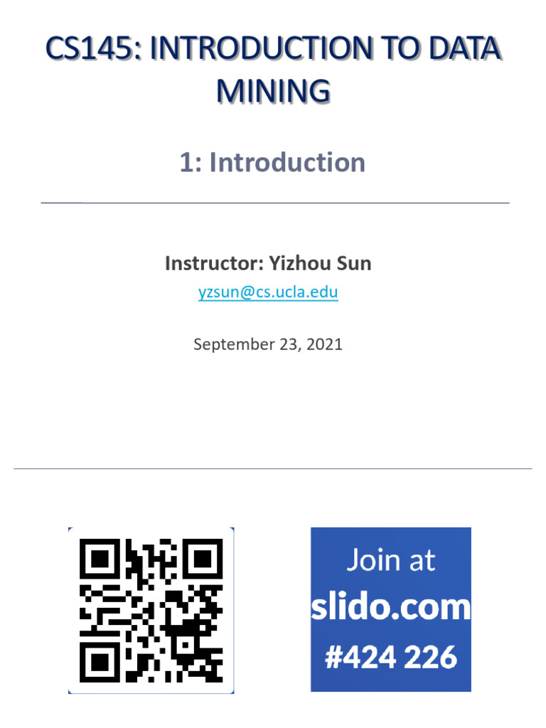Introduction Data Mining | PDF | Data Mining | Probability Distribution
