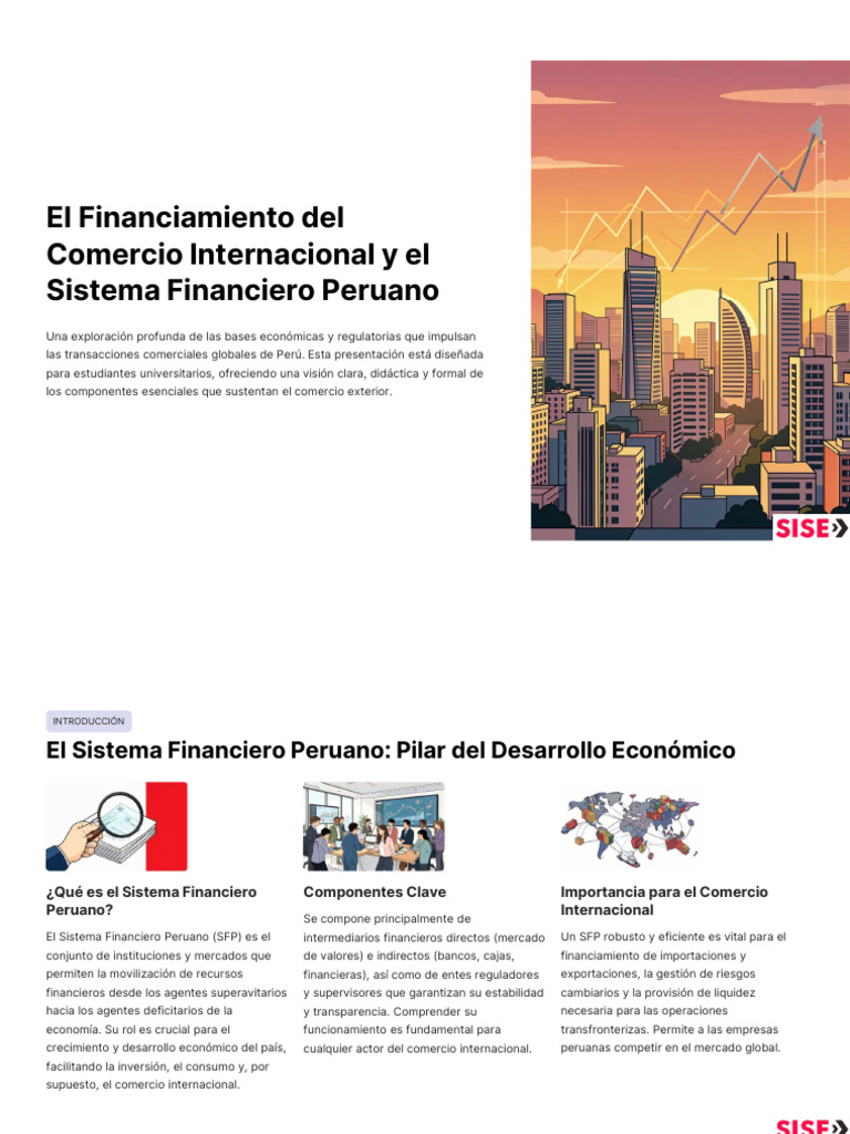 El Financiamiento Del Comercio Internacional y El Sistema Financiero ...