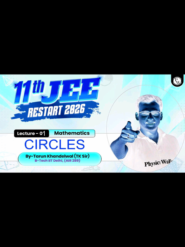 Circles 01 - Class Notes | PDF