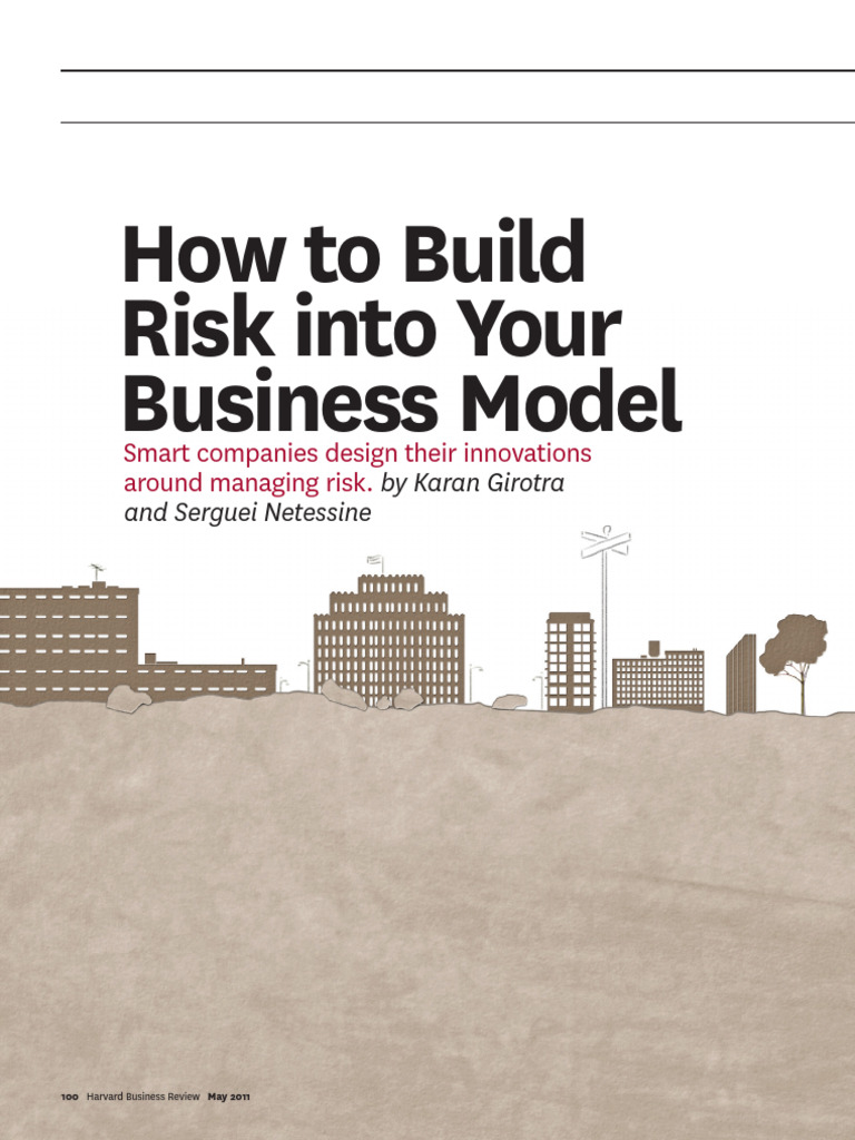 Article 2 Risk and The Business Model | PDF | Inventory | Supply Chain