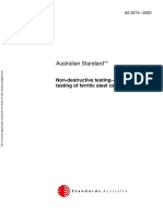 As 2574-2000 Non-Destructive Testing - Ultrasonic Testing of Ferritic Steel Castings