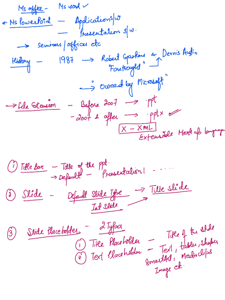 Ms Powerpoint Class Notes | PDF