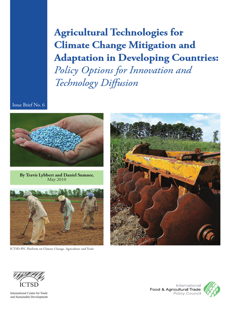 Agricultural Technologies For Climate Change Mitigation and Adaptation ...
