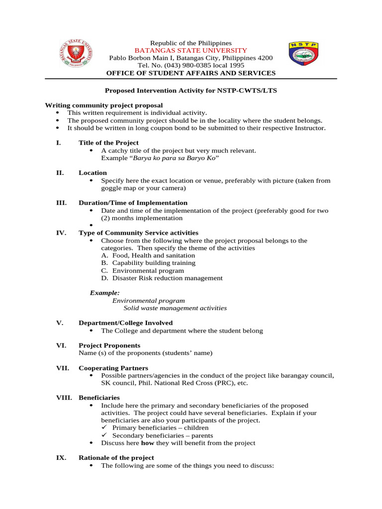 Project Proposal Format | PDF