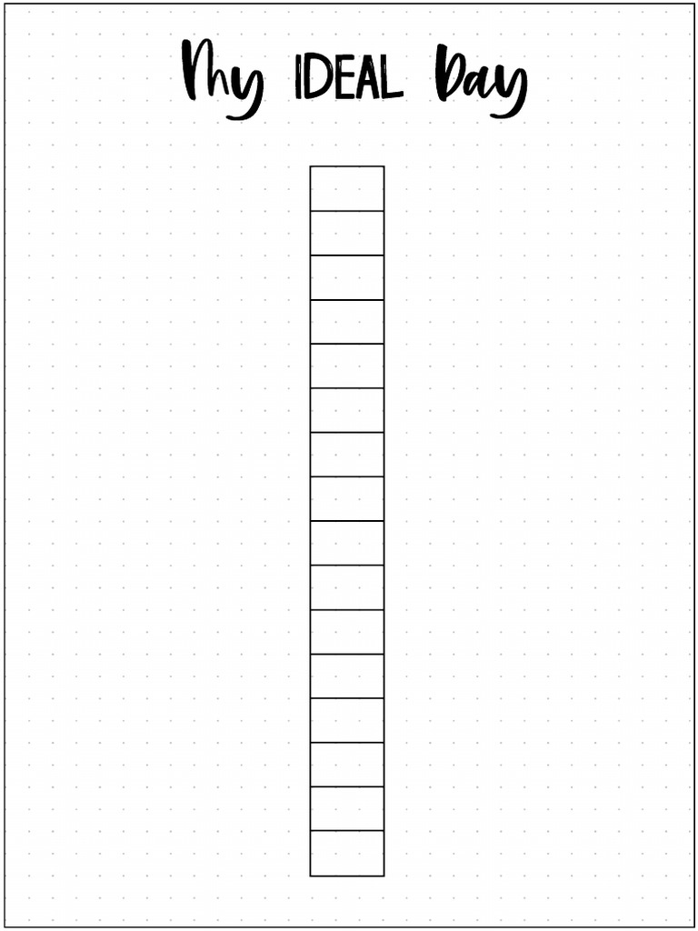 My Ideal Day | PDF