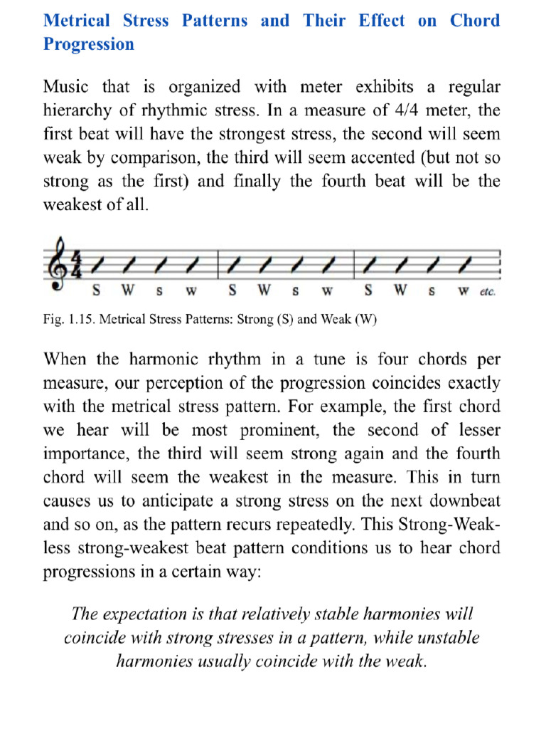Metrical Stress Patterns Diatonic Cadences | PDF