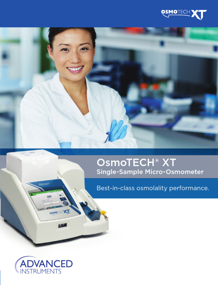 OsmoTech XT | PDF | Pharmaceutical Formulation | Viscosity