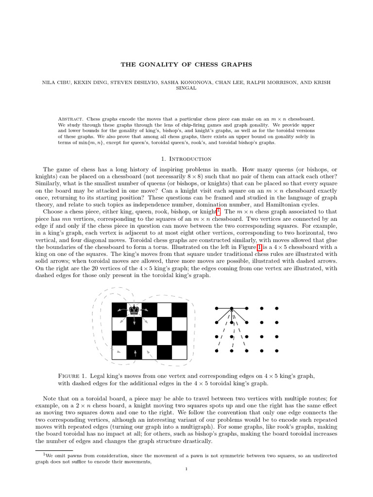 Graph Theory in Chess | PDF | Vertex (Graph Theory) | Mathematics
