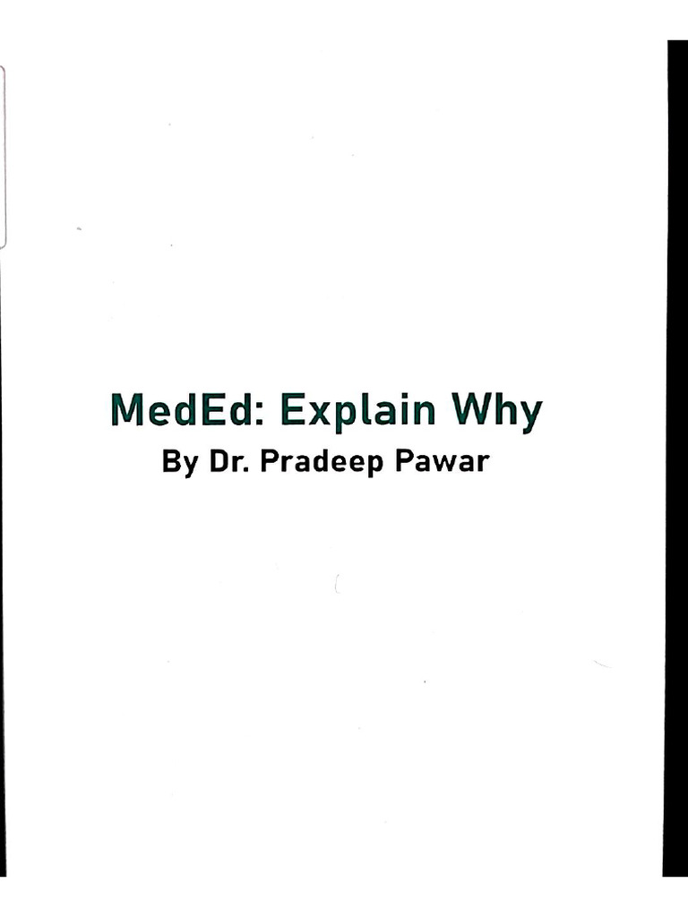 Explain Why - Anat | PDF
