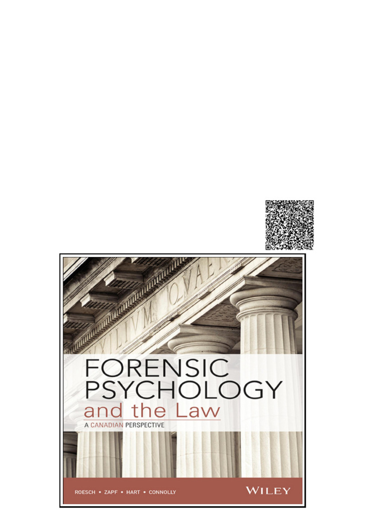 Forensic Psychology and the Law Canadian Edition Ronald Roesch Ronald ...