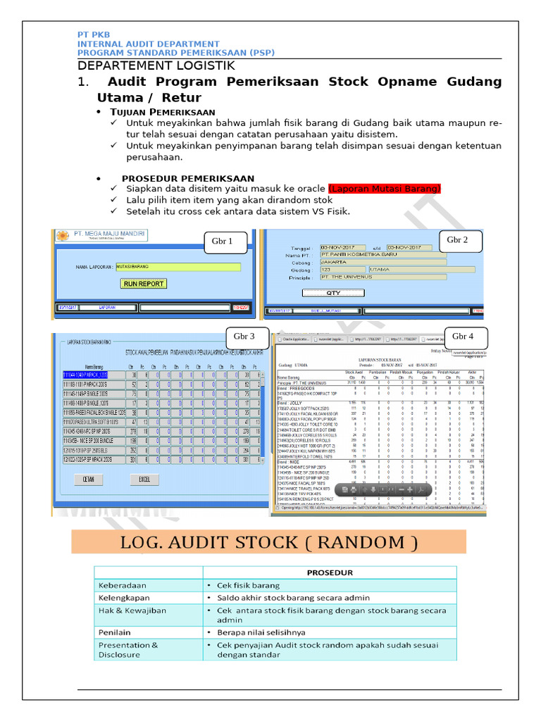 Audit Program Log Buat Selasa 24 Okt 23 | PDF
