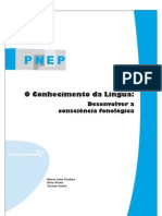 o conhecimento da língua- desenvolver a consciência fonológica