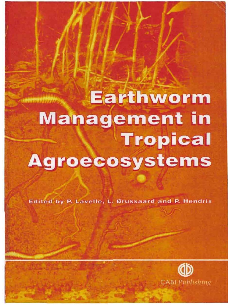 Earthworm Management in Tropical Agroeco | PDF | Biodiversity | Soil