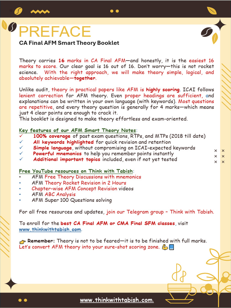 CA Final AFM Theory Booklet-CA Tabish Hassan | PDF | Securitization ...