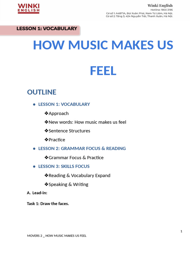 Topic 4 - How Music Makes Us Feel (3) | PDF