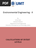 Drainage Invert Level Calculation Guide | PDF