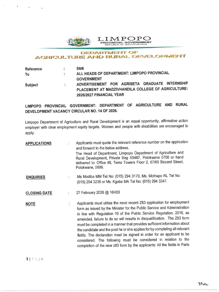 Departmental Circular 14 of 2026 | PDF