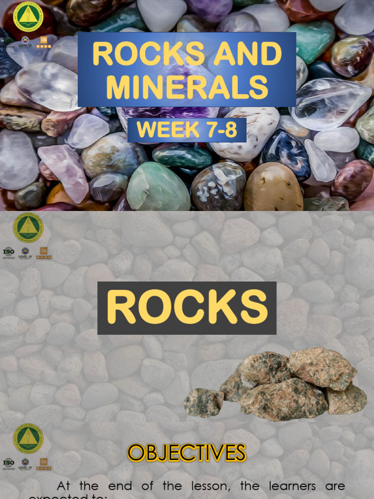 Week 7-8.rocks and Minerals | PDF | Rock (Geology) | Igneous Rock