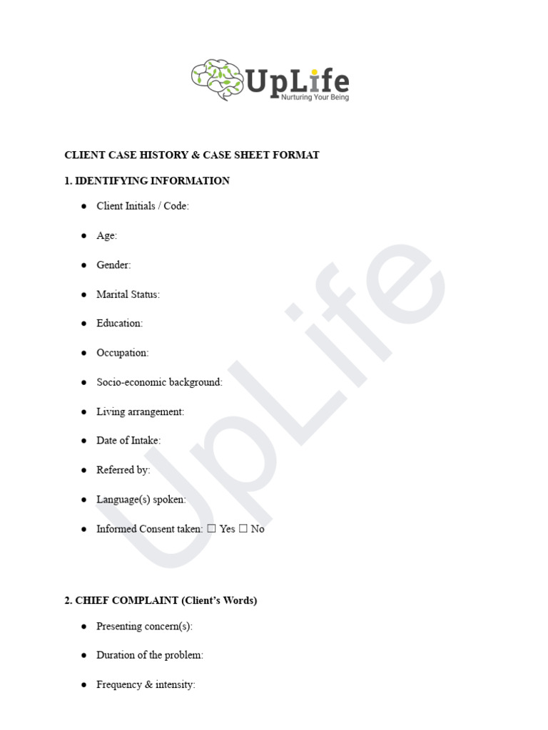 Case Documentation 3 Templates | PDF