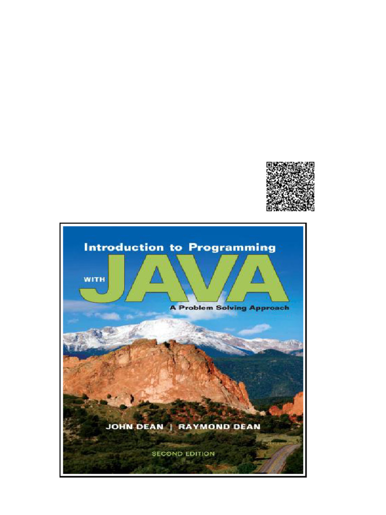 Introduction to Programming with Java A Problem Solving Approach 2nd ...