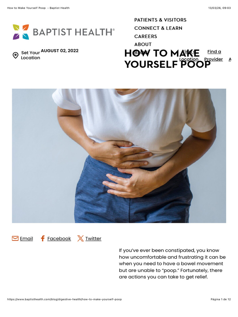 How To Make Yourself Poop | PDF | Dietary Fiber | Diet & Nutrition