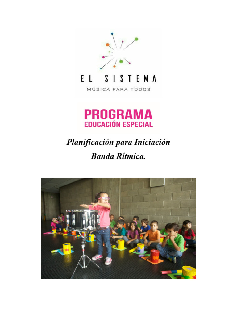 Iniciación Banda Rítmica Planificación | PDF | Aprendizaje | Ritmo