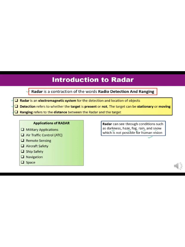 Unit 5 Radar | PDF