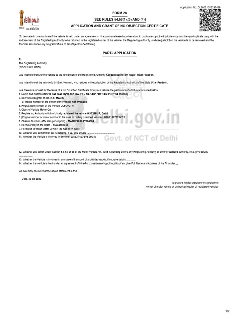 Form 28 | PDF