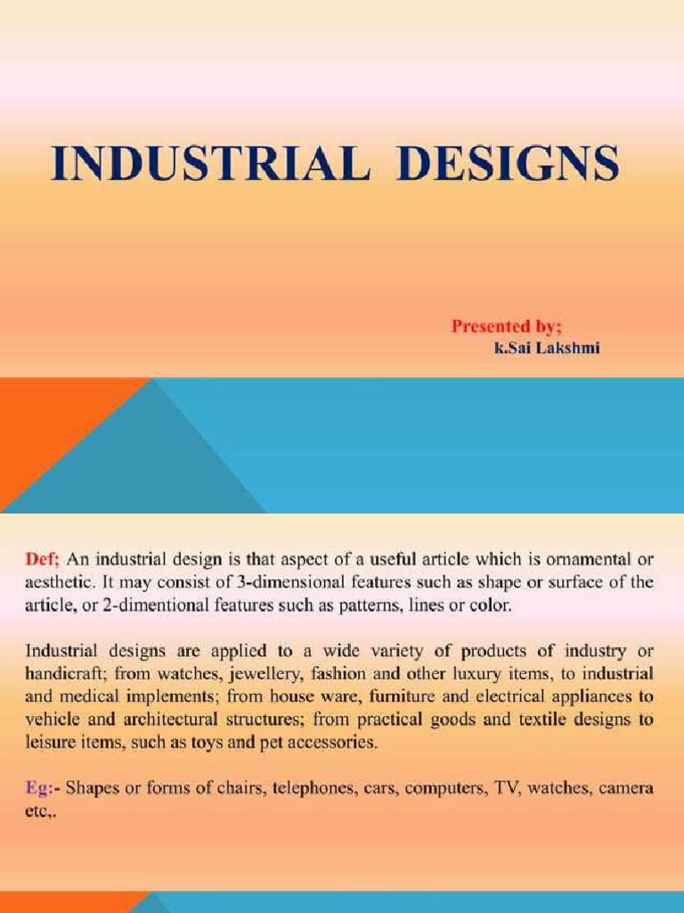 Industrial Design | PDF