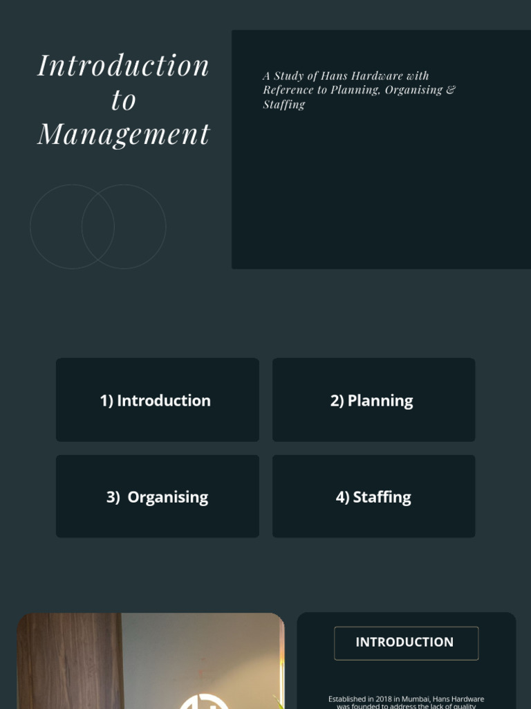 Introduction To Management | PDF | Goal | Organizational Structure