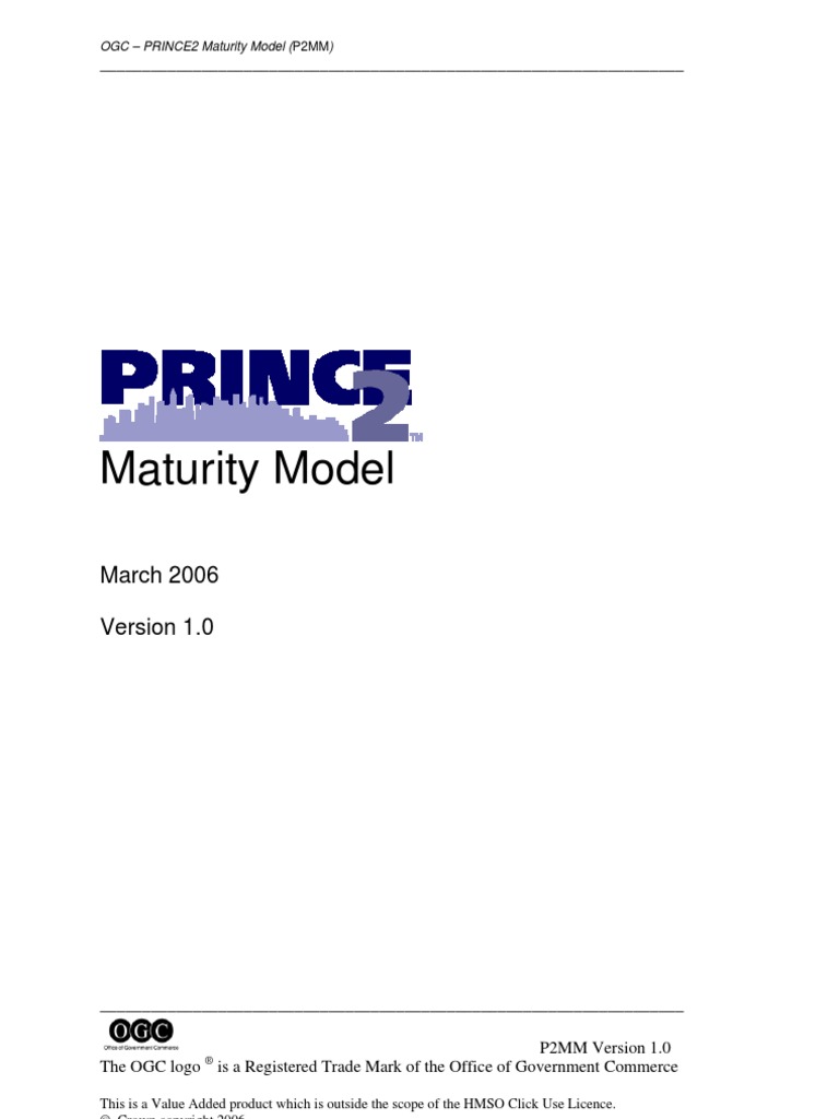 PRINCE2 Maturity Model Version 1 | PDF | Project Management | Product ...