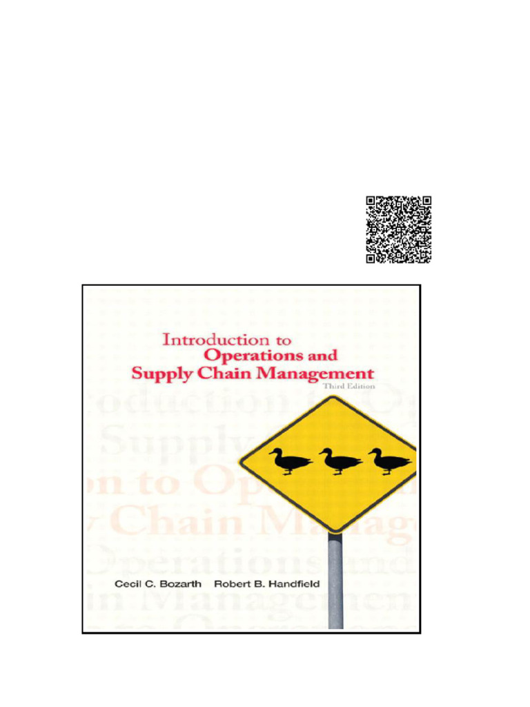 Introduction To Operations and Supply Chain Management 3rd Edition ...