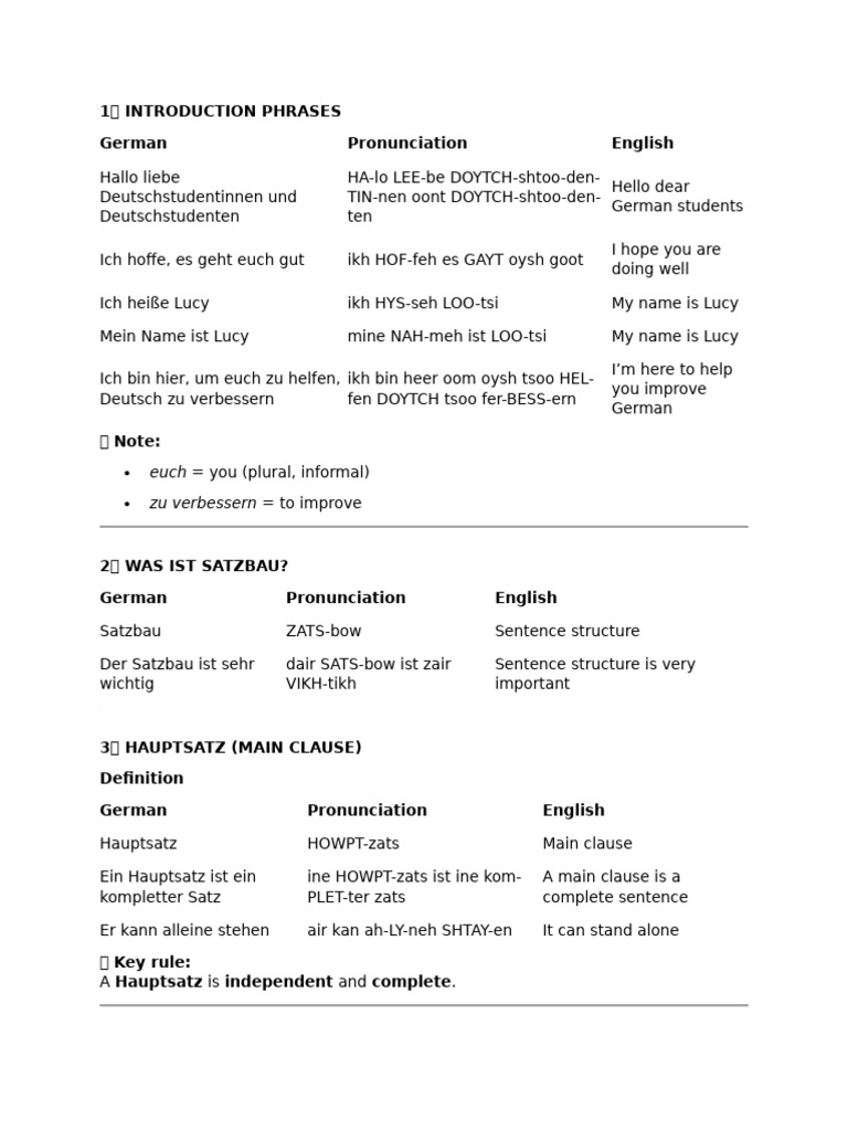German Notes | PDF | Grammatical Gender | Adjective