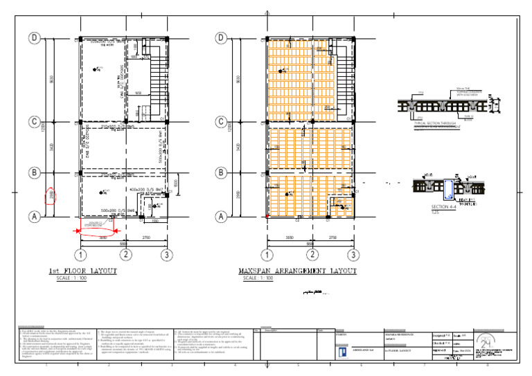 FH STR 03 - 1st Floor Layout Rev.01 | PDF | Building Engineering ...