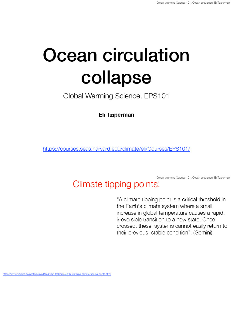 Ocean Circulation Slides | PDF | Climate Change | Climate