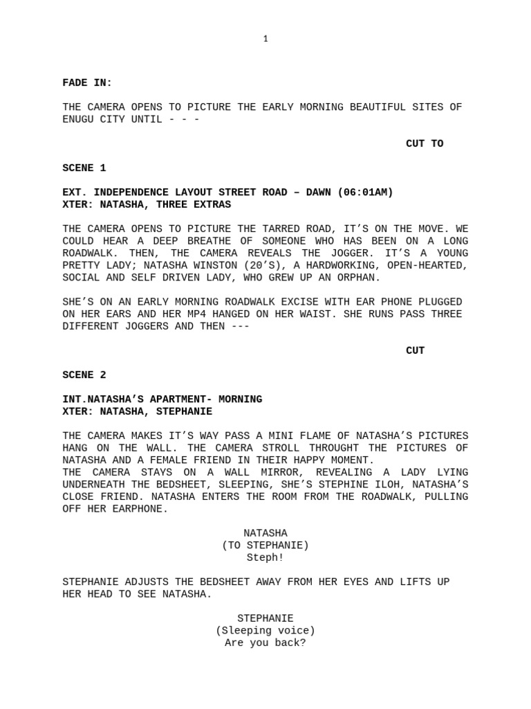 Bachelor's Eve Final Draft | PDF