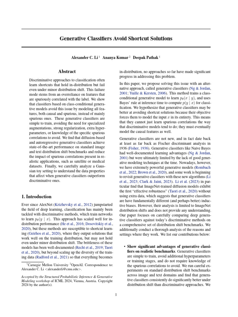 108 Generative Classifiers Avo | PDF | Statistical Classification ...