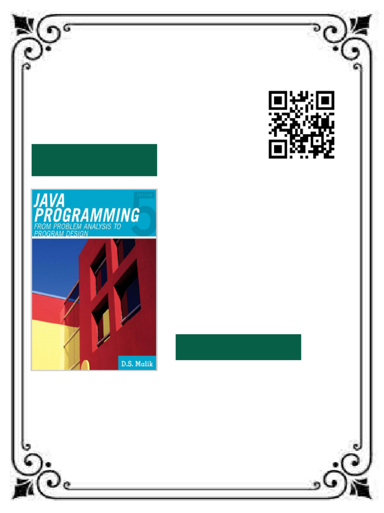 Java Programming From Problem Analysis to Program Design 5th Edition by ...