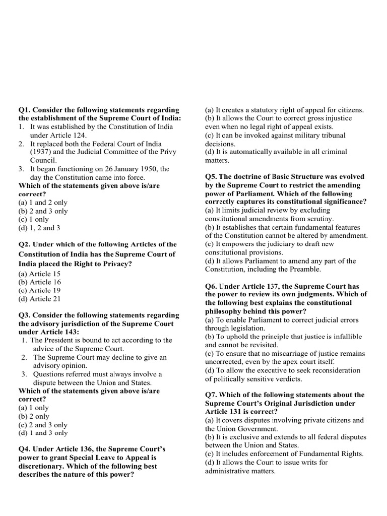 Polity Test 3 | PDF