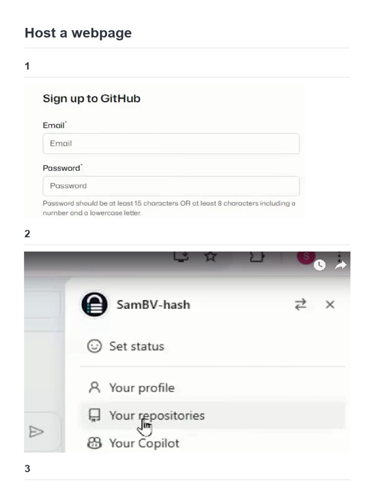Github Pages Hosting | PDF